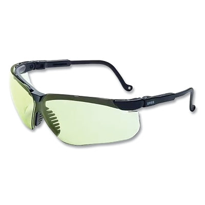 Uvex Genesis Safety Eyewear, S3209HS, SCT Low-IR Tint, HydroShield Anti-Fog Coating, Polycarbonate Lens/Frame, Black