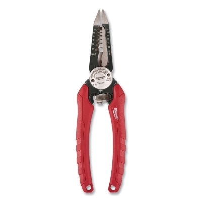 6 in 1 Combination Pliers, Comfort Grip, 7-3/4 in L