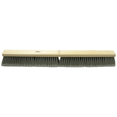 Medium Sweeping Contractor Broom, 24 in, 3 in Trim L, Flagged Polystyrene Border