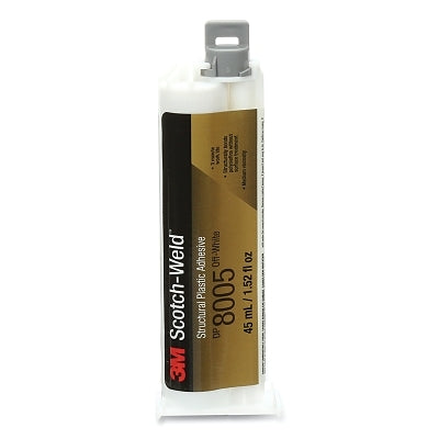 3M 051128-99349 Scotch-Weld Structural Plastic Adhesive, DP8005, 1.52 fl oz, Cartridge, Off-White