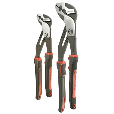 Z2 K9 Straight Jaw Dual Material Tongue and Groove Plier Set, 8 in/12 in L, Straight Jaw