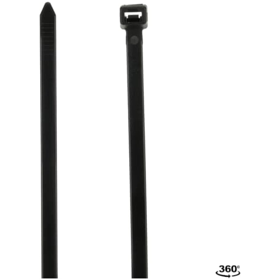 Catamount General Purpose Heavy Duty Cable Ties, UV Black Nylon, 28.00 L x 0.30 in. W,