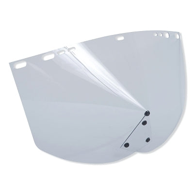 F30 Acetate Faceshield, 9154 CHIN, Uncoated, Clear, P Shape, Unbound, 15.5 in L x 9 in H