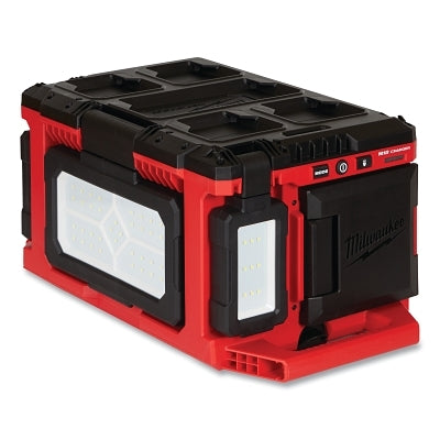 M18 PACKOUT Light/Charger, 18 V, Integrated Battery/USB, Low 1000 lm/Medium 1500 lm/High 3000 lm