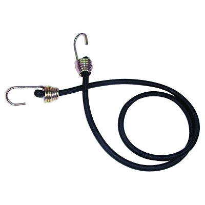 Heavy-Duty Bungee Cord, Dichromate Hooks, 40 in L