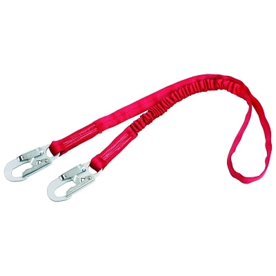 Protecta PRO-STOP Shock Absorbing Lanyard, 6 ft, Self-Locking Connection, 2 Legs