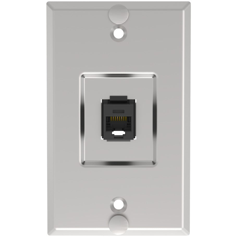 Stainless Steel Keystone Phone Plate, Category 6