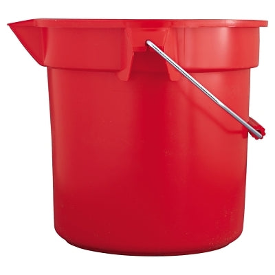 Brute Round Bucket, 10 qt, Red