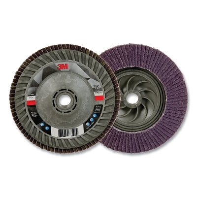 3M 638060-88500 Flap Disc 769F, 5 in dia, 60+ Grit, 5/8 in-11 arbor, 12000 RPM