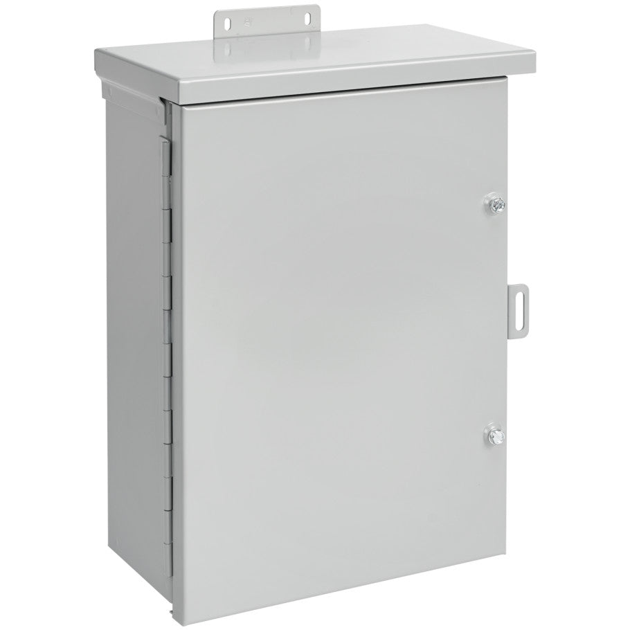 NEMA Type 3R-Medium Junction Box, Hinge Cover, Galvanized Steel, Knockouts, 36 x 36 x 12 in.