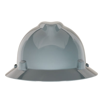 V-Gard Slotted Hard Hat Cap, Staz-On Suspension, Gray