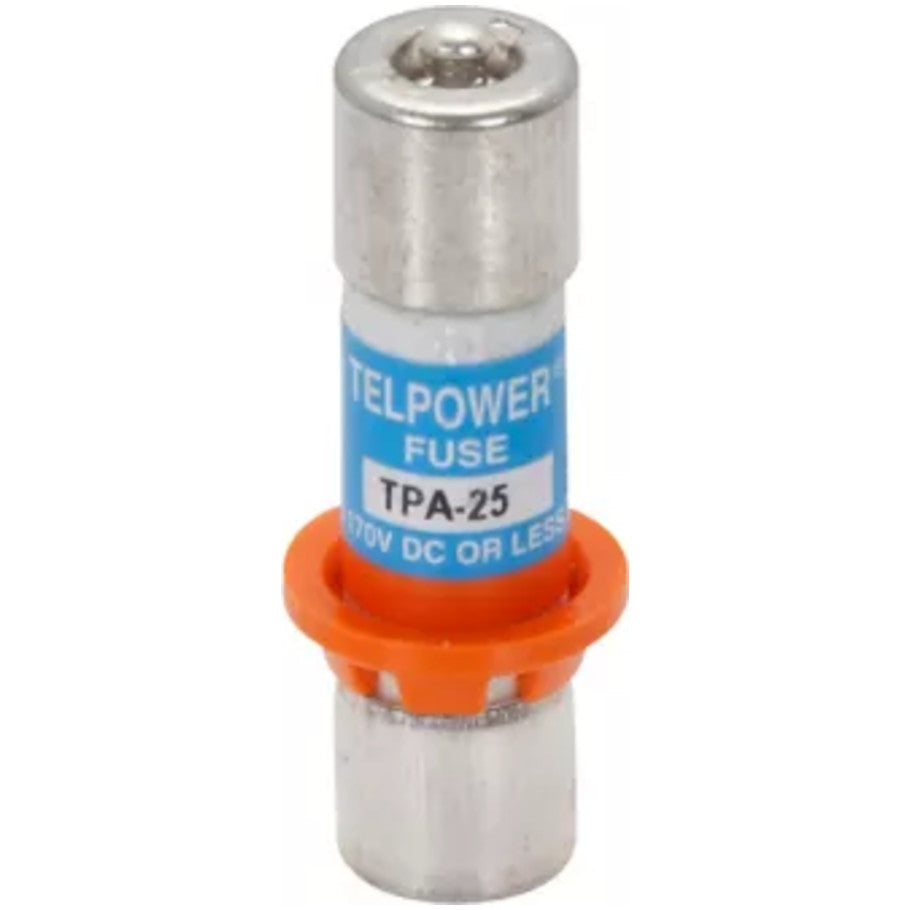 Telpower TPA Series DC Power Distribution Fuse, Glass Tube, 25A, 170V dc