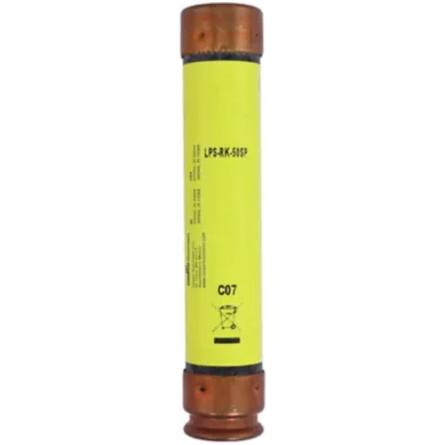 Low Peak LPS-RK-SP Series Class RK1 Time Delay Fuse, Dual-Element, Current-Limiting, 50A, 600Vac/300Vdc