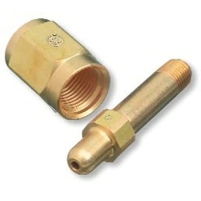 Regulator Inlet Nipples, Air,1/4" (NPT),3",Stainless Steel,CGA-347,Hand-Tight