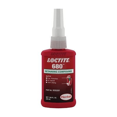680 Retaining Compound, 50 mL Bottle, Green, 4000 psi