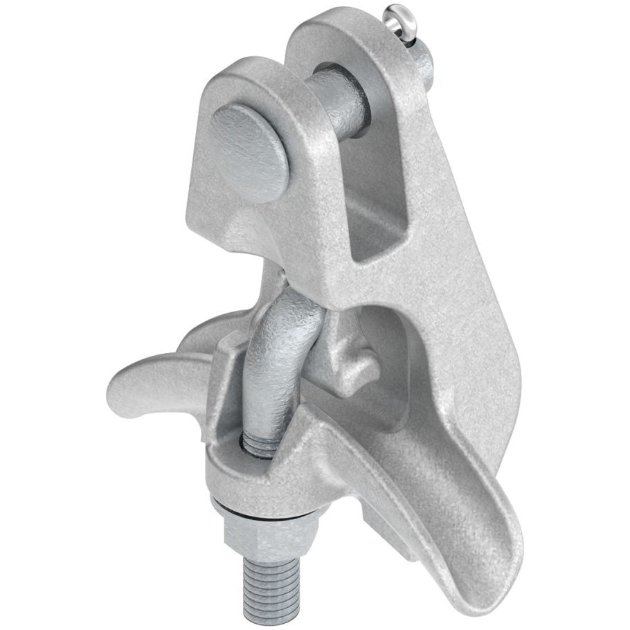 Suspension Clamp, Aluminum, Iron (Socket and Clevi), Stainless Steel (Pin), Steel (Hardware), 0.625 (Clevi Pin) in. Dia