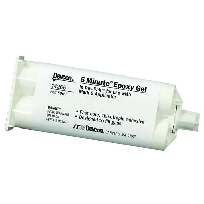 5 Minute Epoxy Gel, 50 mL, Cartridge, Amber/Opaque