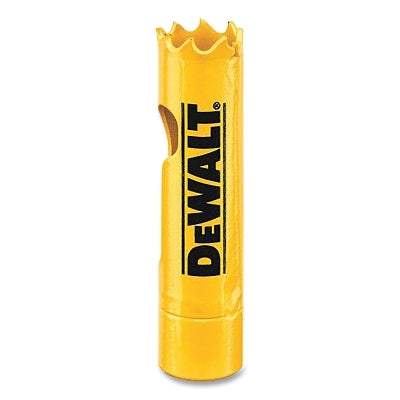 Bi-Metal Hole Saw, 9/16 in dia, 1-3/4 in Cutting Depth, Yellow