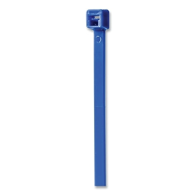 General Purpose Cable Tie, 50 lb Tensile Strength, 7.6 in L, Blue, 100 EA/BG