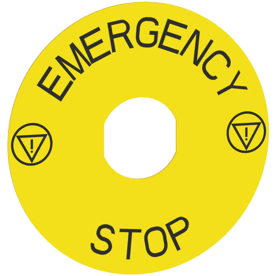 Harmony 9001K, Harmony 9001SK, 30mm, aluminium, yellow with black letters, 60mm