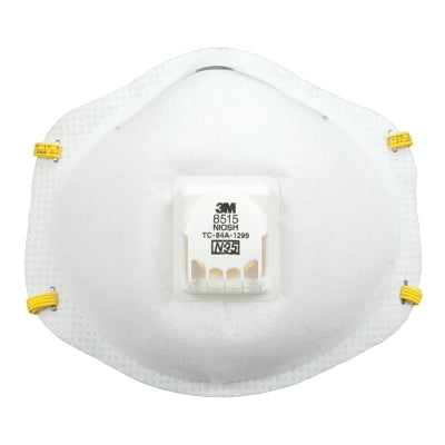 3M 8515 N95 Particulate Welding & Metal Pouring Respirator, Half Facepiece, White