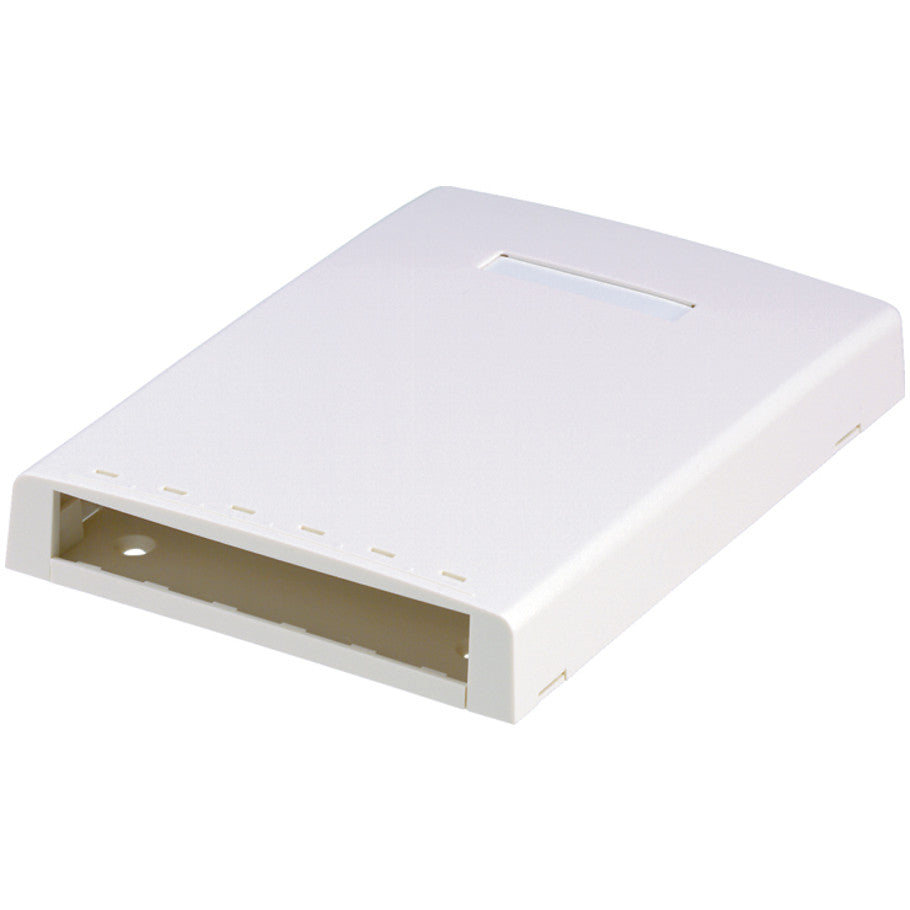 Mini-Com Multi-Media/Fiber Surface Mount Box, Off White, 6-Port