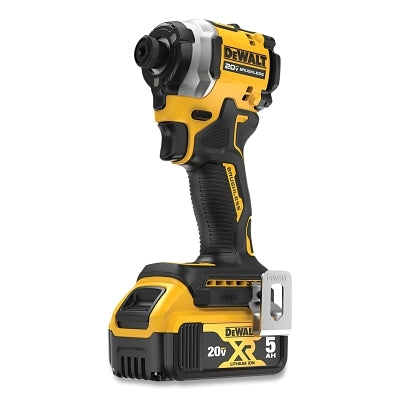 ATOMIC 20V MAX* Brushless Cordless Impact Driver, 1/4 in Drive, Kit, Includes 5.0 Ah Battery/Charger/Belt Clip/Bag