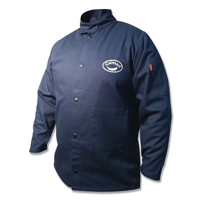 3000 Flame Resistant 9 oz Cotton Coat/Jacket, 3X-Large, Navy, 33 in L