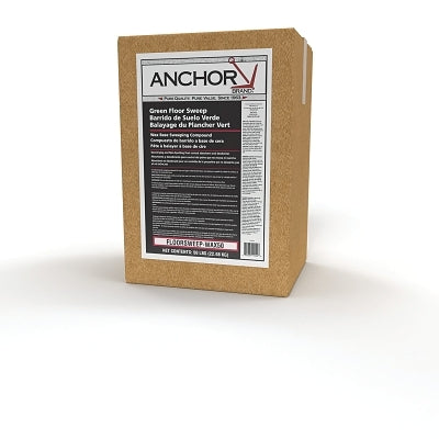 Wax-Based Floor Sweeping Compound, Green, 50 LB/BX