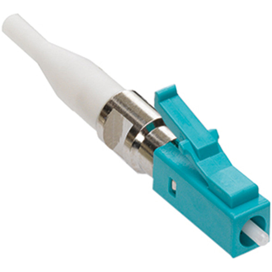 Fast-Cure LC Multimode Adhesive Fiber Optic Connector, Aqua