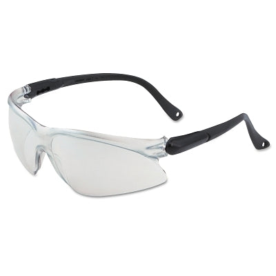 Visio Economy Safety Glasses, Clear Lens, Anti-Fog, Anti-Scratch, Clear/Silver Frame