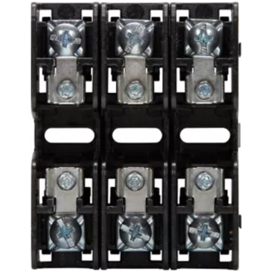 BCM Series 30A 600V Class CC Modular Fuse Block With Pressure Plate Terminal, 3 Pole