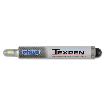 TEXPEN Industrial Steel Ball Tip Paint Marker, Yellow, 3/64 in, Fine