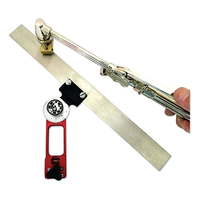 Multi-Use Magnetic Angle Burning Guide, 16 in, Stainless Steel, Magnetic Base