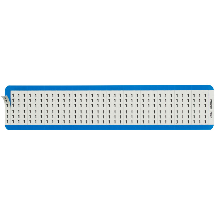 StrongHold PCM-1 Wire Marker Card, 1, White, PK25