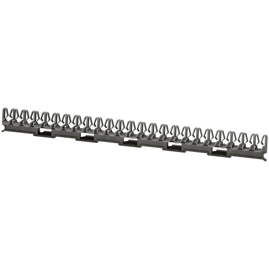 Cable Management Clip, Polycarbonate, Gray, 17.18 W x 1.6 in. D