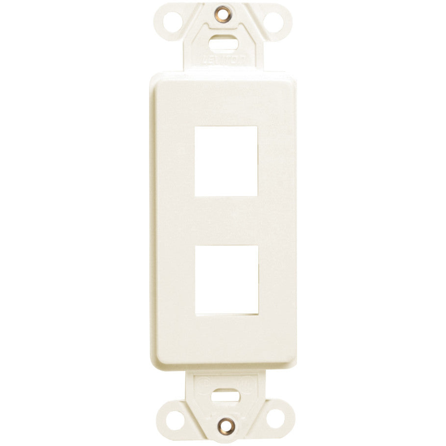 QuickPort Decora Multimedia Insert, 2-Port, Ivory