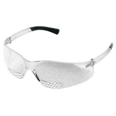 BearKat BK1 Series Bifocal Reader Safety Glasses, Clear Lens, Duramass Hard Coat, Polycarbonate Frame, 1.0 Diopter