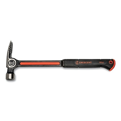 Milled-Face Framing Hammer, 16 in L, Alloy Steel with Grip