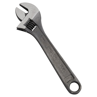 Protoblack Adjustable Wrench, 6 in L, 15/16 in Opening, Black Oxide