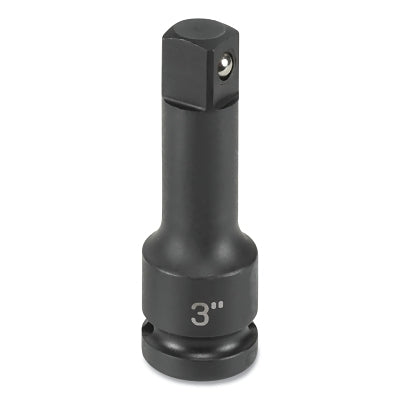 Impact Extension, With Friction Ball, 1/2 in Drive, 3 in L, Chrome-Molybdenum Alloy Steel