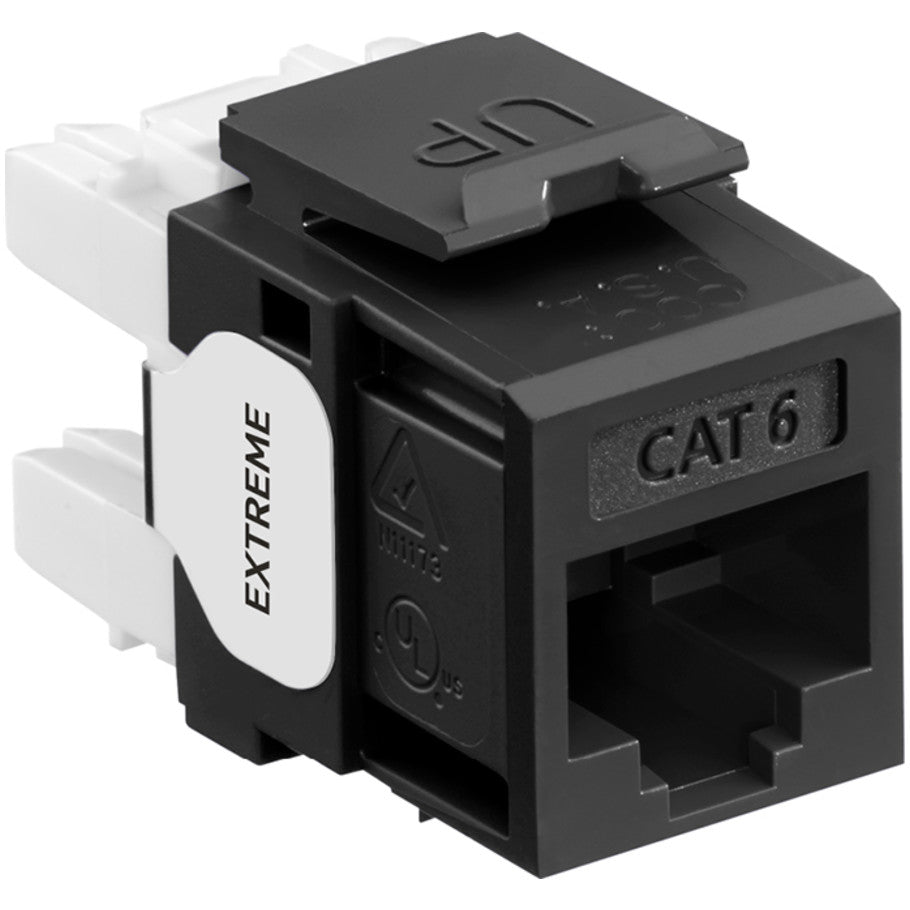 eXtreme Cat 6 QuickPort Connector, Black