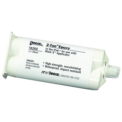 2 Ton Clear Epoxy, 50 mL, Dev-Pak, Clear/White