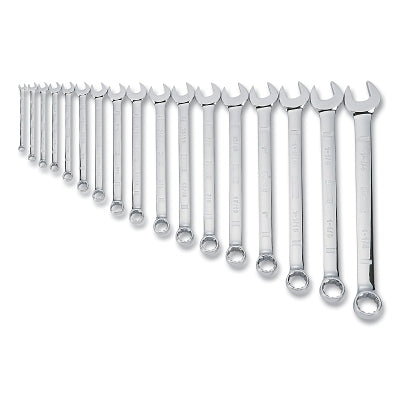 Combination Wrench Set, 17-Pc, SAE, 1/4 in to 1-1/16 in Opening Sizes