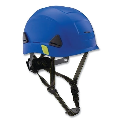 Fibre-Metal Climbing Style Safety Helmet, Type II, Dual Locking Rachet Suspension, Non-Vented, Dark Blue