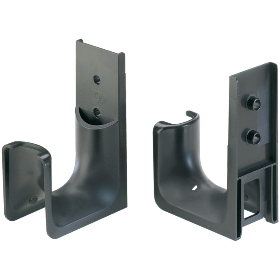 J-MOD J-Hook, Wall Mount, Max. Bundle Dia. 2.00 in., (2) 1/4 in. Mounting Holes, Nylon 6.6, Black