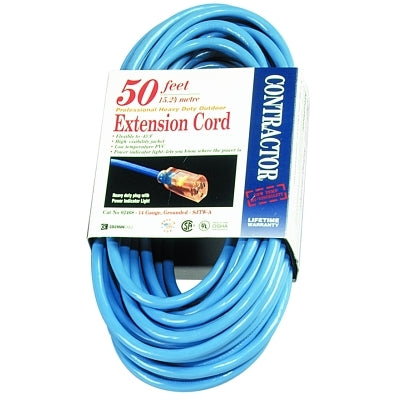 Vinyl Extension Cord, 50 ft, 1 Outlet
