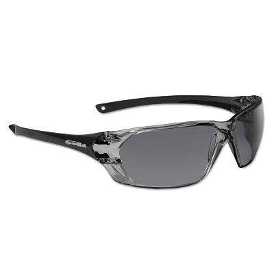 Prism Series Safety Glasses, Smoke Lens, Anti-Fog, Anti-Scratch, Black Frame