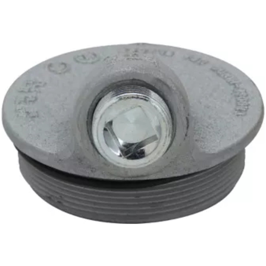 Feraloy Iron Alloy Threaded Sealing Cover, 2 Inch Dia.