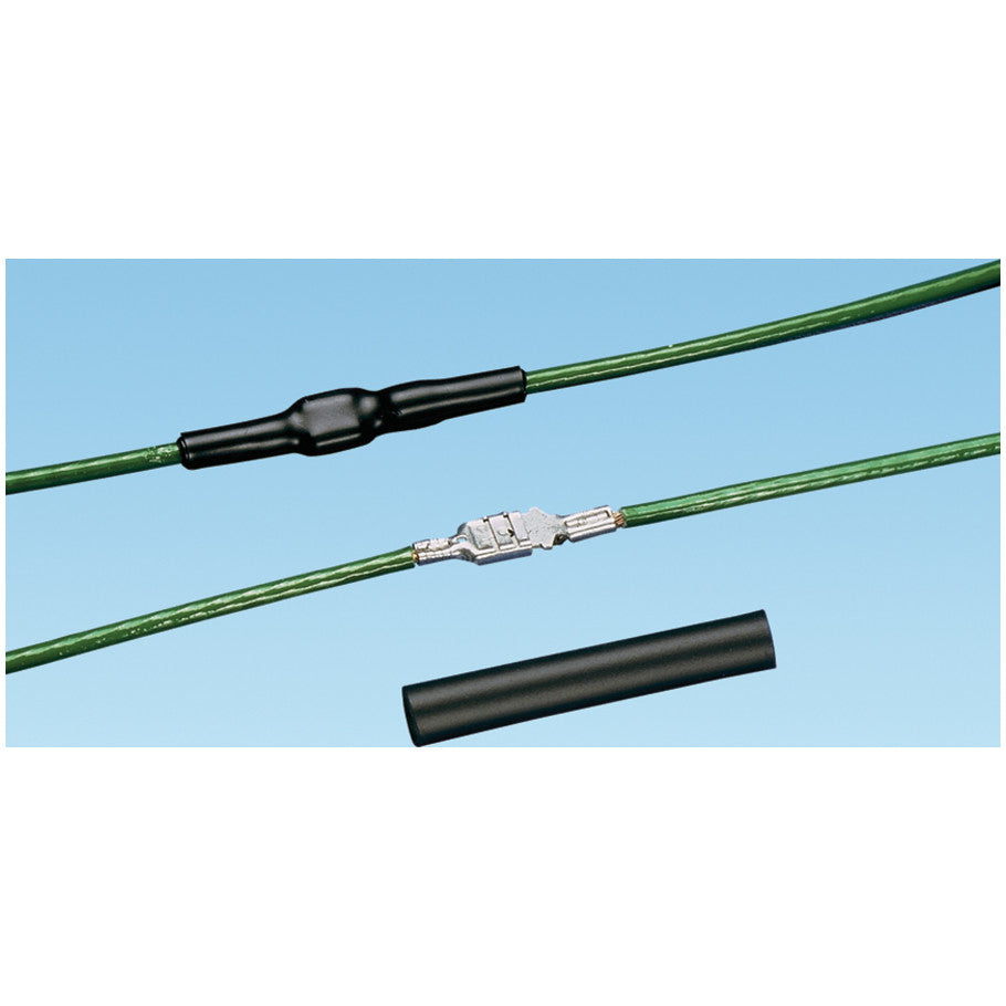 Heat Shrink Tubing, Flexible Adhesive, .50 in., 5 Pieces, 4 in. Length, Black